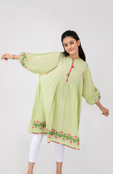 Girls Pink Rose 1 Piece Shirt-KPL700125